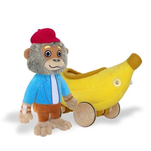 YOTTOY Richard Scarry Collection | Bananas Gorilla Soft Toy with Busytown Banan - Picture 1 of 6
